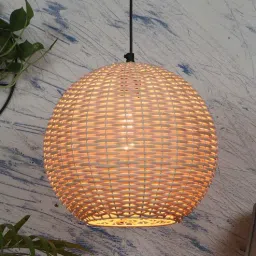 sapphire Natural Dome Hanging Lights With Iron & Cloth Plug Type E-14-picture-34
