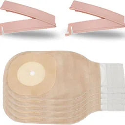 MED CP-170_CC-1005 Ostomy Transparent Drain Bag with Extra Clamps Films Medical Dressing-image-0