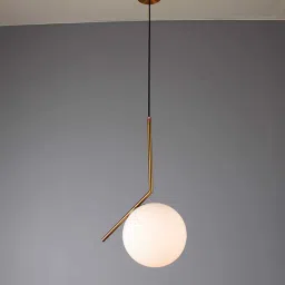 stello Modern Orbit Pendant Light Minimalist Globe Design in Gold Finish image 1