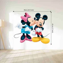 skyolla 59 cm Mickey Mouse Wall Sticker-Self Adhesive Vinyl Décor for Kids’Room Nursery Room Self Adhesive Sticker image 2