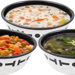 cutting edge Plastic Mixing Bowl Double Color Big Bowl for Snacks | Kitchen | Serving Food | (300 ml Each)-picture-24