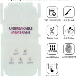 jsstc Back Screen Guard for Samsung Galaxy S23 FE 5G | 360° Full Body Membrane | Scratch Resistant | Glossy Flexible Film | image 2