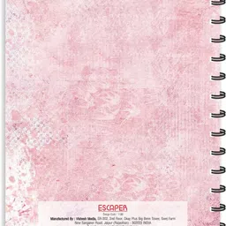 escaper Pink Eiffel Tower Paris (RULED) Designer Diary, Journal, Notebook, Notepad A5 Diary Ruled 160 Pages image 2