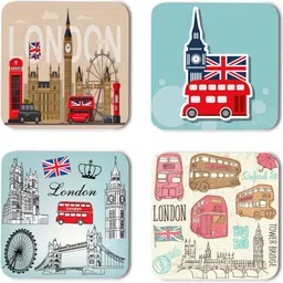 coastify Square Wood Coaster Set-picture-33