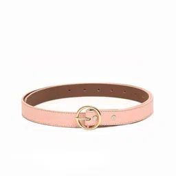 Calvadoss Girls Pink Textured Belt image 1