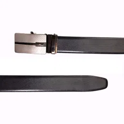 Ultimo Men Black PU Formal Belt image 3