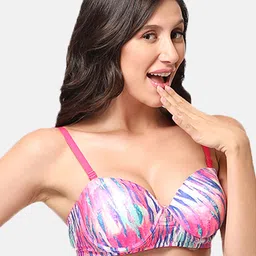 LOTUSLEAF Women Pink Bra image 3