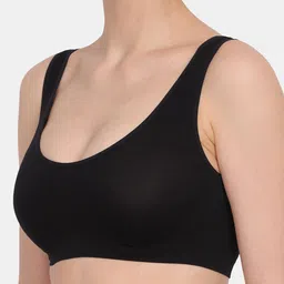 Amour Secret Women Black Non Padded And Non Wired Full Coverage Bra image 3