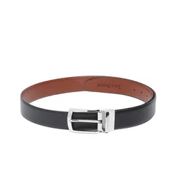 LOUIS STITCH Men Textured Leather Formal Belt image 2