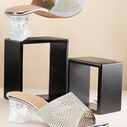 Denill Embellished Block Heels image 2