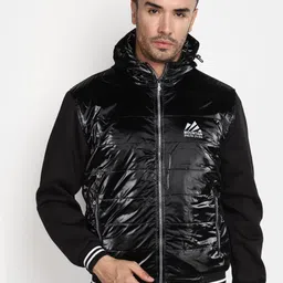 V-Mart Mock Collar Hooded Padded Jacket image 1