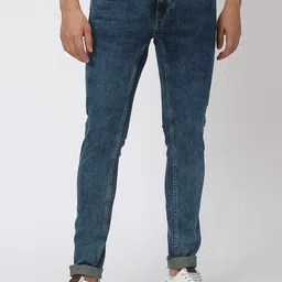 Mufti Men Skinny Fit Light Fade Stretchable Clean Look Jeans image 1