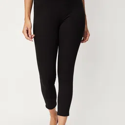 max Women Slim Fit Mid-Rise Clean Look Cotton Jeans image 1
