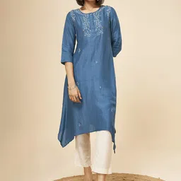 Marigold Lane Ethnic Motifs Embroidered Thread Work Kurta image 1