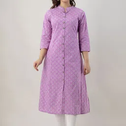 VARICOS Women Checked Thread Work Kurta-picture-30