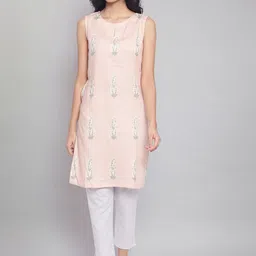 W Women Floral Print Straight Kurta-picture-29