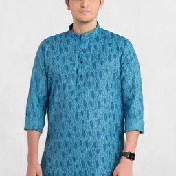 SHIWAM ETHNIX Men Printed Short Kurta-picture-19