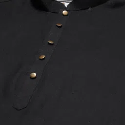 KISAH Men Black Kurta image 2