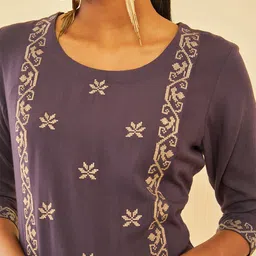 Soch Ethnic Motifs Embroidered Kurta image 2