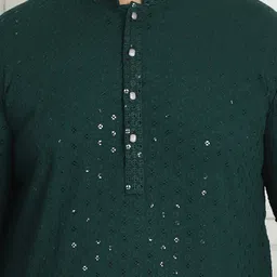 SOJANYA PLUS Embellished Pure Cotton Kurta image 3