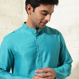Fabindia Mandarin Collar Short Kurta image 4