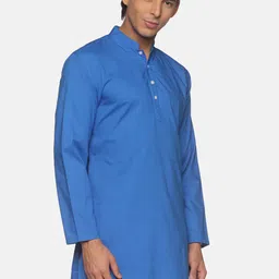 Sethukrishna Men Blue Cotton Kurta image 3
