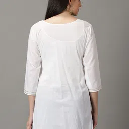 DIVINATION Round Neck Straight Kurti image 4