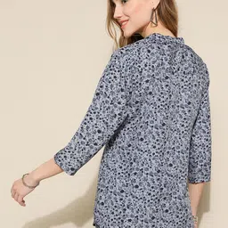KALINI Floral Printed A Line Kurti image 5