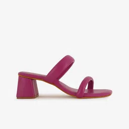 Lavie Open Toe Two Strap Block Heels image 2