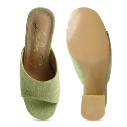 London Rag Block Heel Slip On Heels image 3