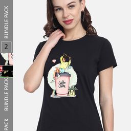 CHOZI Pack of 2 Printed Cotton T-shirt-picture-15