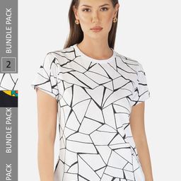 CHOZI Pack Of 2 Printed Regular Fit Cotton Casual T-shirt-picture-12