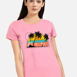 CHOZI Pack of 2 Graphic Printed Cotton T-shirt image 5