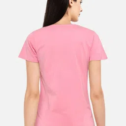 CHOZI Pack Of 2 Printed Round Neck Cotton Regular T-shirts image 2