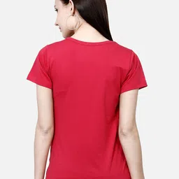 CHOZI Pack Of 2 Printed Regular Fit Cotton Casual T-shirt image 4