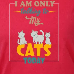 CHOZI Pack Of 2 Printed Round Neck Cotton Regular T-shirts image 2