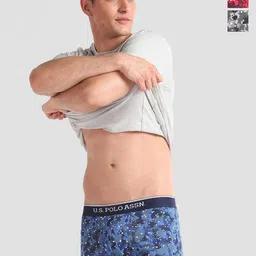 U.S. Polo Assn. Pack Of 3 Printed Moisture-Wicking Trunks OET01-OBR-P3-picture-19