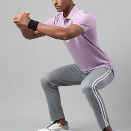Alcis Men Striped Anti-Static Slim-Fit Sports Track Pants image 4