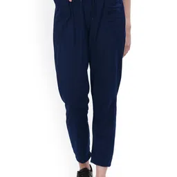 Fashionable Women Mid Rise Cotton Track Pants-image-82