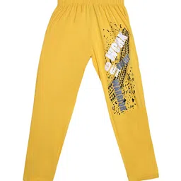 SWEET ANGEL Boys Yellow & White Ready Warrior Printed Straight-Fit Pure Cotton Track Pants-picture-20