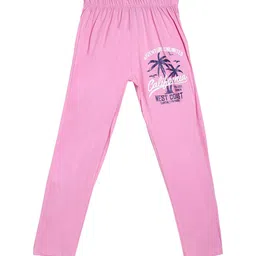 SWEET ANGEL Boys Pink Pure Cotton Straight-Fit Track Pants-image-91