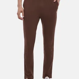 Ajile by Pantaloons Men Brown Solid Pure Cotton Slim-Fit Track Pants-image-42