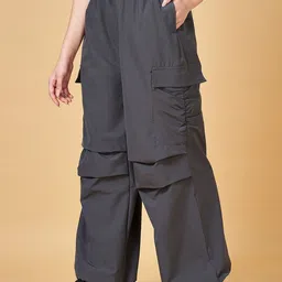YU by Pantaloons Women Relaxed-Fit Parachute Trousers-image-37