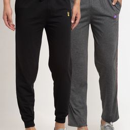 mack jonney VIMAL JONNEY Men Pack Of 2 Solid Track Pants-picture-19