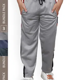 IndiWeaves Boys Pack Of 3 Mid-Rise Track Pants-image-83