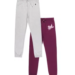 Alan Jones Girls Pack Of 2 Mid-Rise Joggers-image-34