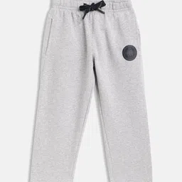 Octave Boys Grey Solid Cotton Drawstring Track Pants-picture-35