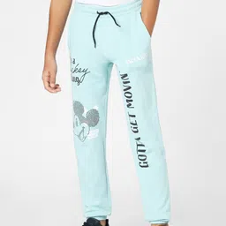 Jack & Jones Junior Boys Blue Mickey Mouse Printed Track Pants-picture-35