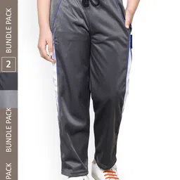 IndiWeaves Boys Pack Of 2 Track Pants With Side Taping Details-picture-15