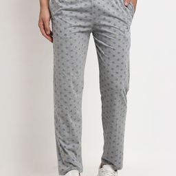 mack jonney VIMAL JONNEY Men Grey Printed Regular Track Pants-picture-16